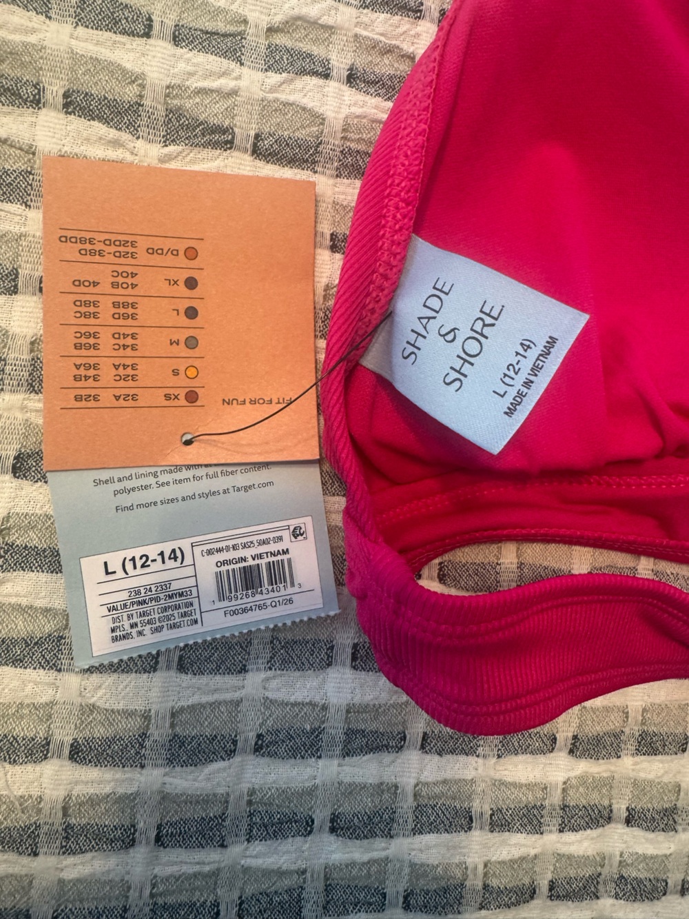 Fuchsia Triangle Halter Bikini Top - Picture 3 of 3